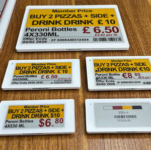 Professional Custom Multi Inch High Quality <b>Smart</b> <b>Electronic</b> Shelf Label Esl E-Paper Display Digital E-Ink Price Tag For Shop - Product Image 1