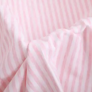 spandex wholesale interlock ity knit flower fabric double face stripe Jersey fabric net fabric for dress