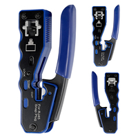 Pince à sertir modulaire RJ45 8P8C pour câbles réseau, outil manuel en acier pour dénuder, couper et sertir les câbles Ethernet LAN, pour bricolage Cat5e Cat6