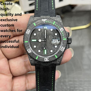 Édition personnalisée en fibre de carbone - Motif en fibre de carbone au design unique - Montre mécanique pour homme - Product Image 2