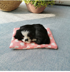 Köpek uyku yardım oyuncak kalp yendi köpek peluş dolması interaktif gerçekçi uyku solunum köpek oyuncak - Product Image 4