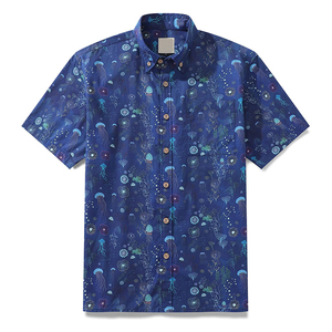 Camisa Hawaiana para hombre a la moda con diseño de <span class=keywords><strong>Australia</strong></span> personalizado al por mayor de fábrica - Product Image 1