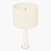 Lampe de table en pierre d'albâtre espagnole naturelle, lampe de chevet, lampe de bureau, lampe de table pour chambre à coucher, café, restaurant, hôtel, lampe de table Olsen pour intérieur