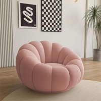 Canapé bulle nid d'abeille en tissu compressé style nuage, moderne et compact pour petit espace domestique