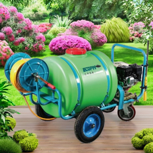 رشاش ضغط عالي سعة كبيرة 160 لتر يعمل بالبنزين يدوي الدفع للحدائق والزراعة - Product Image 1