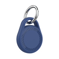 Porte-clés en TPU avec texture en fibre de carbone, étui de protection anti-perte pour AirTag