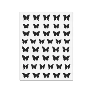 Manicure Spray Painting Sticker New Hot Selling Style Hollow Love Butterfly Bear Star Mixed Pattern French Template Nail Decal
