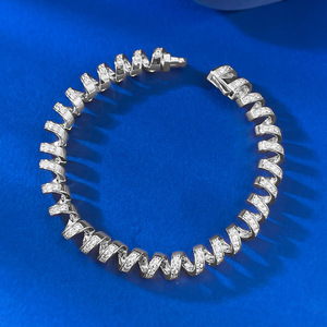 Nouveau bracelet pour femme en argent S925, style fil téléphonique, luxe léger, mode raffinée, bijoux de mariage de haute qualité - Product Image 3