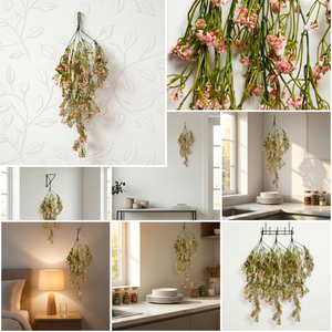 Guirnalda de Flores Artificiales de Paniculata Rosa, Enredadera Floral Decorativa para Decoración de Paredes de Jardín, Hogar y Balcón - Product Image 6