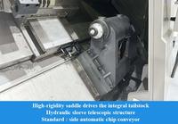 SMTCL tour CNC haute rigidité HTC40S grande portée A2-8 broche Rail dur lit incliné tour CNC