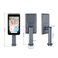 Sistema de cámara de reconocimiento facial biométrico de 8 pulgadas Máquina DE ASISTENCIA RFID Panel de control de acceso basado en Android usando Eigenfaces