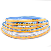 Bande lumineuse LED COB ultra-mince 5V 8mm 320leds/m pour décoration commerciale, bandes adhésives, blanc chaud, rétroéclairage LED TV