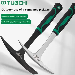 Marteau d'exploration multifonction, <span class=keywords><strong>pioche</strong></span>, fendeur de bois de chauffage d'extérieur, outil d'exploration géologique, alpinisme, une seule pièce - Product Image 5