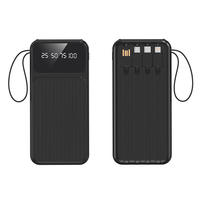 Batterie externe portable ultra-fine 20000 mAh personnalisée pour téléphone portable et ordinateur portable