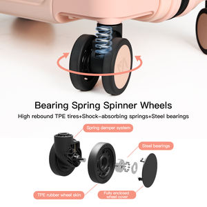 <span class=keywords><strong>Equipaje</strong></span> <span class=keywords><strong>de</strong></span> <span class=keywords><strong>Mano</strong></span> Aprobado por Aerolíneas - Maleta Rígida con Ruedas Giratorias, Puerto USB, Portavasos, Resistente al Agua y a los Arañazos - Product Image 5