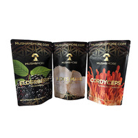 Emballage de pochette refermable anti-odeurs avec impression personnalisée feuille d'or aluminium 45 pièces capsules 500g mylar sac sacs en plastique