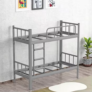 <span class=keywords><strong>Lit</strong></span> <span class=keywords><strong>superposé</strong></span> <span class=keywords><strong>double</strong></span> à cadre <span class=keywords><strong>en</strong></span> métal moderne pour adultes Mobilier d'intérieur <span class=keywords><strong>et</strong></span> de maison au design <span class=keywords><strong>simple</strong></span> pour l'atelier de la chambre à coucher de l'école - Product Image 1