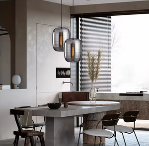 Lámpara colgante de cristal barata vendida caliente de la iluminación del celo para la luz colgante de cristal del coñac del comedor - Product Image 3