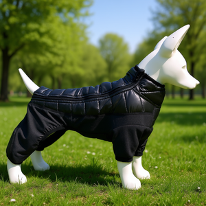 Chaqueta Completa para Perro DB Pet Life, Negra, Talla Extra Pequeña, Ligera, para Todas las Estaciones, Elástica, de Secado Rápido, Diseño Moderno - Product Image 2