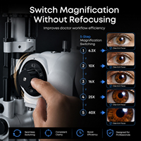 Lampe à fente numérique Aist Optics LS-5DX |   Imagerie haute résolution avec séparateur de faisceau pour l'œil