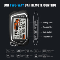 Kit de démarrage à distance intelligent avec pager LCD, entrée sans clé, application mobile intelligente Careasy, alarme de voiture vocale, antidémarrage 12V
