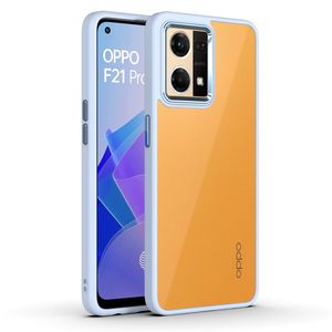 เคสใสสำหรับ <span class=keywords><strong>Oppo</strong></span> F21 Pro <span class=keywords><strong>Reno</strong></span> <span class=keywords><strong>7</strong></span> 4G <span class=keywords><strong>Reno</strong></span> 6 5G A96,เคสแข็งกันกระแทกบัมพ์เปอร์กล้องโลหะ - Product Image 4