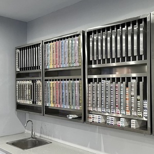 2025 Sober Hair Salon Stainless Steel <b>Locker</b> Dyeing Paste Rack Dyeing Paste Hanging Display Rack <b>Storage</b> Rack - Product Image 3