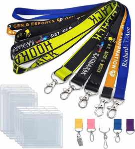 Manufacturer Custom <b>Polyester</b> Sublimation <b>Lanyards</b> with Silk Screen Printing No Minimum Order Personalized with Logo Custom - Product Image 1