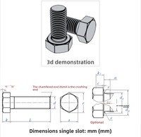 M10 Series Zirconium Bolt 702Zr R60702 Zirconium Screw Fastener