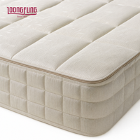 Matelas hybride en latex naturel LOONGFUNG avec mousse réactive et ressorts ensachés respirants pour la maison et l'hôtel, personnalisable pour la maison et l'hôtel