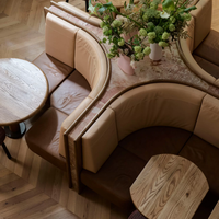 Banquettes en forme de croix personnalisées, sièges de restaurant européen, banquettes de restauration rapide, mobilier de cafétéria