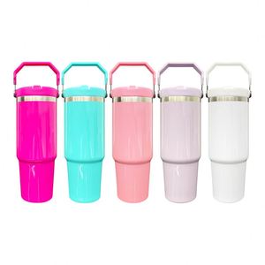 Botella de Agua Deportiva de 30 oz para Exteriores, de Acero Inoxidable, para Sublimación, con Tapa Abatible, Disponible en Almacén de EE. UU. - Product Image 1
