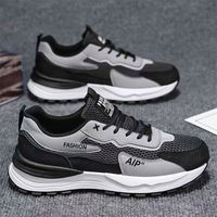 Chaussures de sport pour hommes, respirantes, à lacets, antidérapantes, de loisirs, haut de gamme, à semelle en caoutchouc, amortissantes, décontractées
