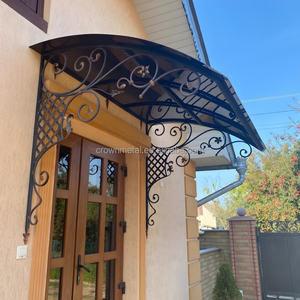 Cubierta <span class=keywords><strong>para</strong></span> Ventana, Parasol de Vidrio Templado, Estilo Europeo, Toldo de Hierro <span class=keywords><strong>para</strong></span> Patio, <span class=keywords><strong>Terraza</strong></span>, Balcón, Techo - Product Image 1