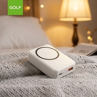 Chargeur de batterie au lithium portable mince avec écran LCD numérique, câble intégré, charge rapide 20W, batterie externe 10000mAh, magnétique sans fil