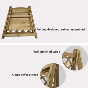 Thang nhà máy đứng với lưới 2 lớp bằng gỗ Lọ hoa đứng Lọ hoa hiển thị đứng thích hợp cho gia đình sân bãi cỏ vườn ban công - Product Image 5