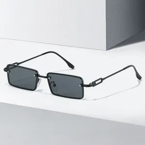 Top Seller Designer Logo Maker on Glasses Small Rectangle Model Against UVA UVB Ray Fashion Sunglasses