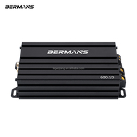 Mini amplificateur de voiture 600W classe D, amplificateur monobloc haute puissance pour subwoofer avec radiateur et crossover OEM ODM