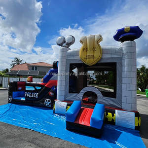 <span class=keywords><strong>Maison</strong></span> sautante gonflable combinée de rebond de château de commissariat de police commercial de PVC <span class=keywords><strong>grande</strong></span> avec la glissière d'eau <span class=keywords><strong>pour</strong></span> la <span class=keywords><strong>location</strong></span> de partie - Product Image 3