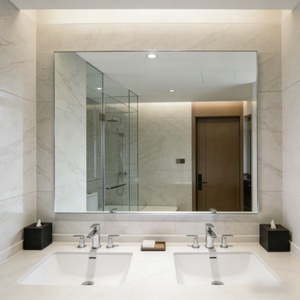 Hotel and Restaurant <b>Mirror</b> Wholesales Durable Waterproof Durable Safety Customized Shape and Size for Indoor Bathroom Toilet - Product Image 1