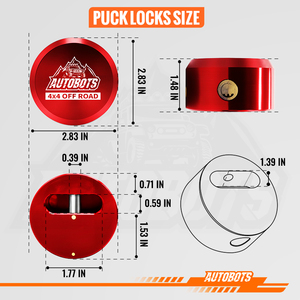 AUTOBOTS Puck <span class=keywords><strong>Lock</strong></span> Nouveauté 72mm Alliage d'aluminium Anti-vol <span class=keywords><strong>pour</strong></span> <span class=keywords><strong>remorque</strong></span> Pièces de <span class=keywords><strong>remorque</strong></span> Accessoires Anti-rouille Verrou à disque de hockey - Product Image 3