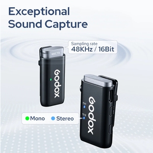 Micrófono inalámbrico de solapa Wec Kit1 Kit2 2.4g mini con estuche de carga para teléfono inteligente, cámara, podcast, entrevista, <span class=keywords><strong>YouTube</strong></span> - Product Image 4