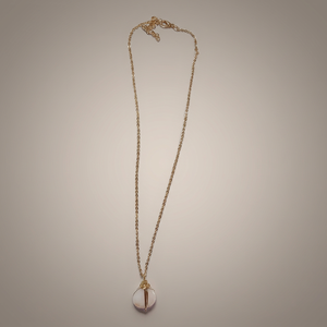 Colgante Ovalado Hecho a Mano con Forma de Gota de Agua Blanca, con Cadena de Cable, para Uso Diario Informal, para Chicas - Product Image 3