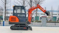 Excavatrice compacte diesel sur chenilles de 2,6 tonnes / Moteur Yanmar haute efficacité pour l'installation de câbles et de canalisations municipales
