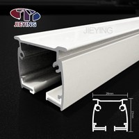 Jieying Vente en gros de rails de rideaux à ondes en S pour plafond, rideaux à plis ondulés, design moderne, rail de rideau avec barre silencieuse en PVC