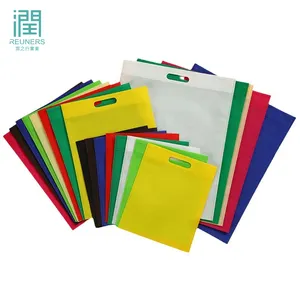 Custom Printed Recyclable Non-Woven Tote Bags Shopping Bags With Logo