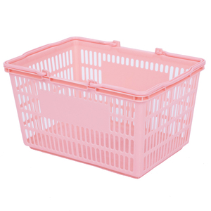 Cesta de plástico rosa <span class=keywords><strong>para</strong></span> compras, cesta de 25L <span class=keywords><strong>para</strong></span> supermercado - Product Image 1