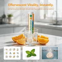 Comprimés effervescents multivitaminés sans sucre, marque privée OEM, soutien nutritionnel quotidien avec 12 vitamines et minéraux essentiels