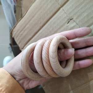 <span class=keywords><strong>Anneau</strong></span> <span class=keywords><strong>de</strong></span> <span class=keywords><strong>dentition</strong></span> en <span class=keywords><strong>bois</strong></span> inachevé, 20 pièces, 70mm x 13mm, en <span class=keywords><strong>bois</strong></span> d'érable/hêtre, pour bébés, fabrication artisanale, DIY - Product Image 2