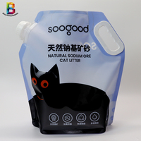 Poche Souple Personnalisée Grande Capacité avec Bec Verseur pour Lessive Liquide, Sac d'Emballage en Plastique 2L 5L pour Détergent